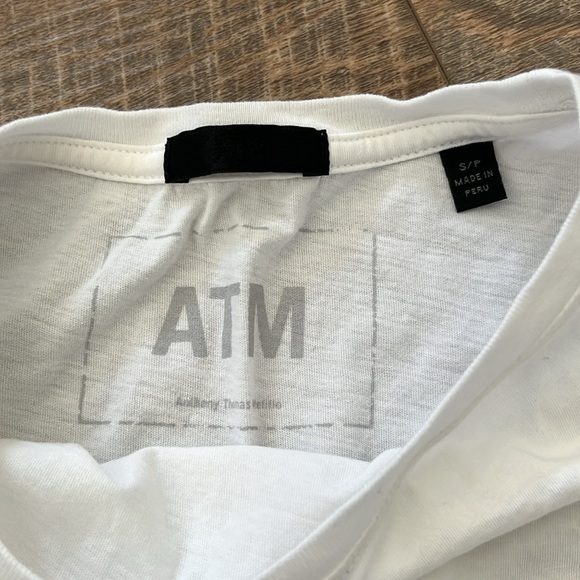 EUC ATM ANTHONY THOMAS MELILLO Cropped gathered cotton-jersey top - Picture 5 of 6